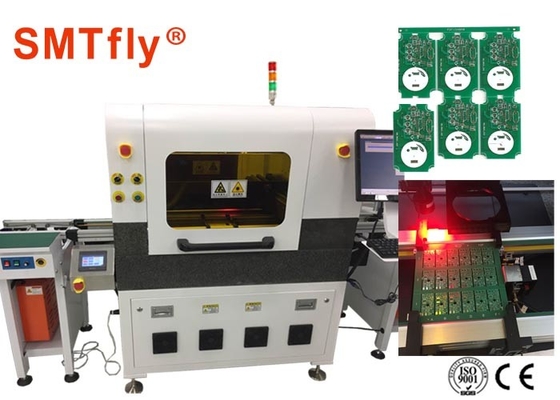 100mm/S 0.6mm ηλεκτρονική μηχανή PCB Depanelizer λέιζερ με τον ασφαλή αισθητήρα