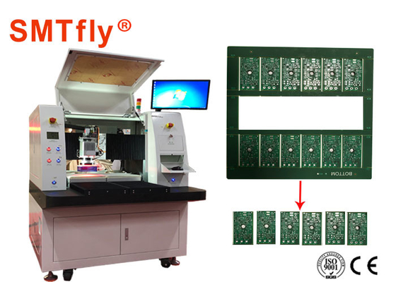 100mm/S 0.6mm ηλεκτρονική μηχανή PCB Depanelizer λέιζερ με τον ασφαλή αισθητήρα