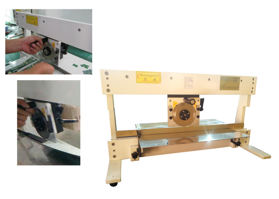 Μηχανή διαχωρισμού PCB χειροκίνητης χρήσης για Led Panel, Circular &amp; Linear Blade PCB Depanelizer