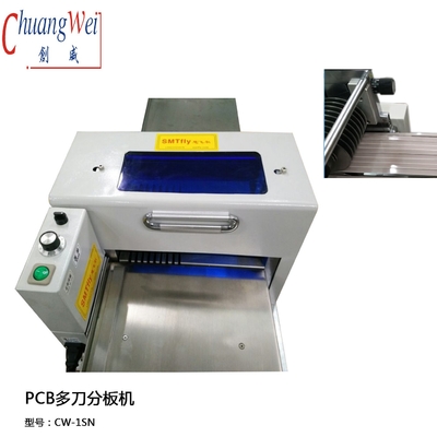Ηλεκτρονική ταινία LED MCPCB 400 mm / s Μηχανή απομόνωσης PCB 9 ζευγάρια λεπίδων κοπής