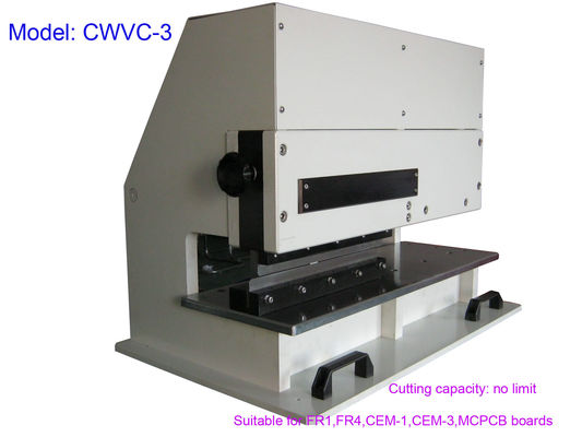 Πνευματικά Drive μηχανή διαχωριστών PCB FR4, μηχανοποιημένη μηχανή cwvc-3 PCB Depaneling